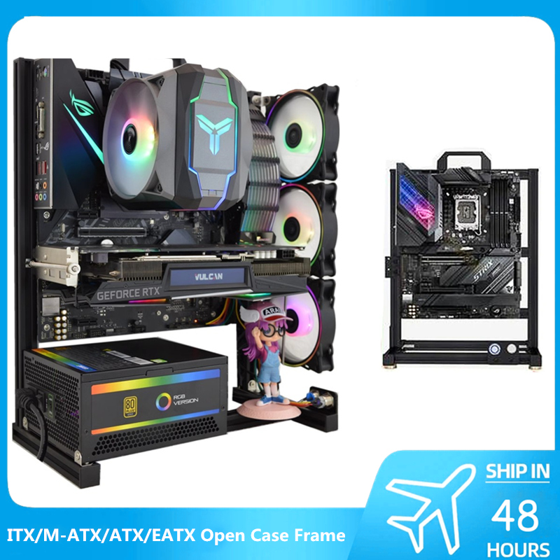 Gaming Console Tower - Mod atx aberto pc caso quadro