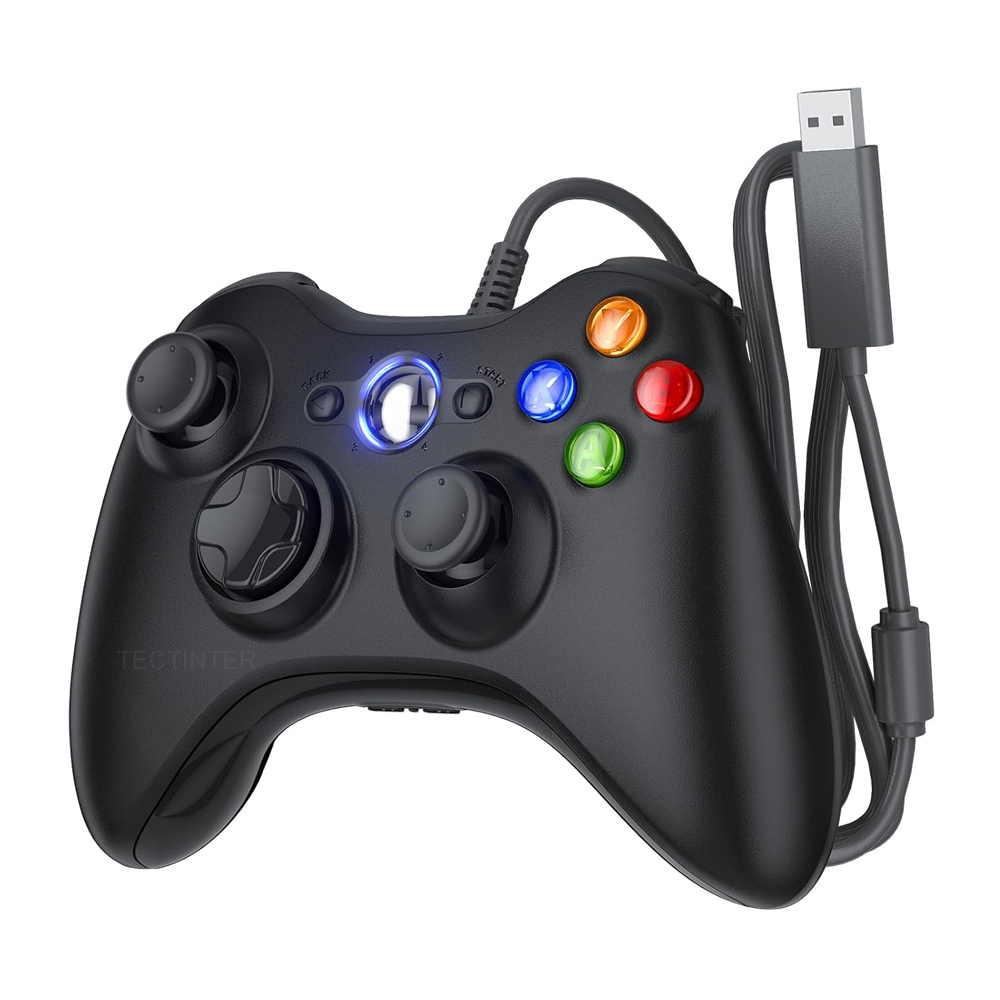 Gaming Console Xbox 360 - Controlador de Jogo USB com Fio