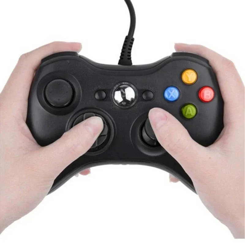 Gaming Console Xbox 360 - Controlador com fio cabo usb gamepads