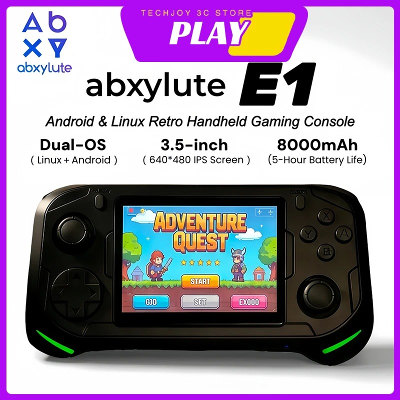 Gaming Console Os - Console de Jogos Portátil Abxylute E1