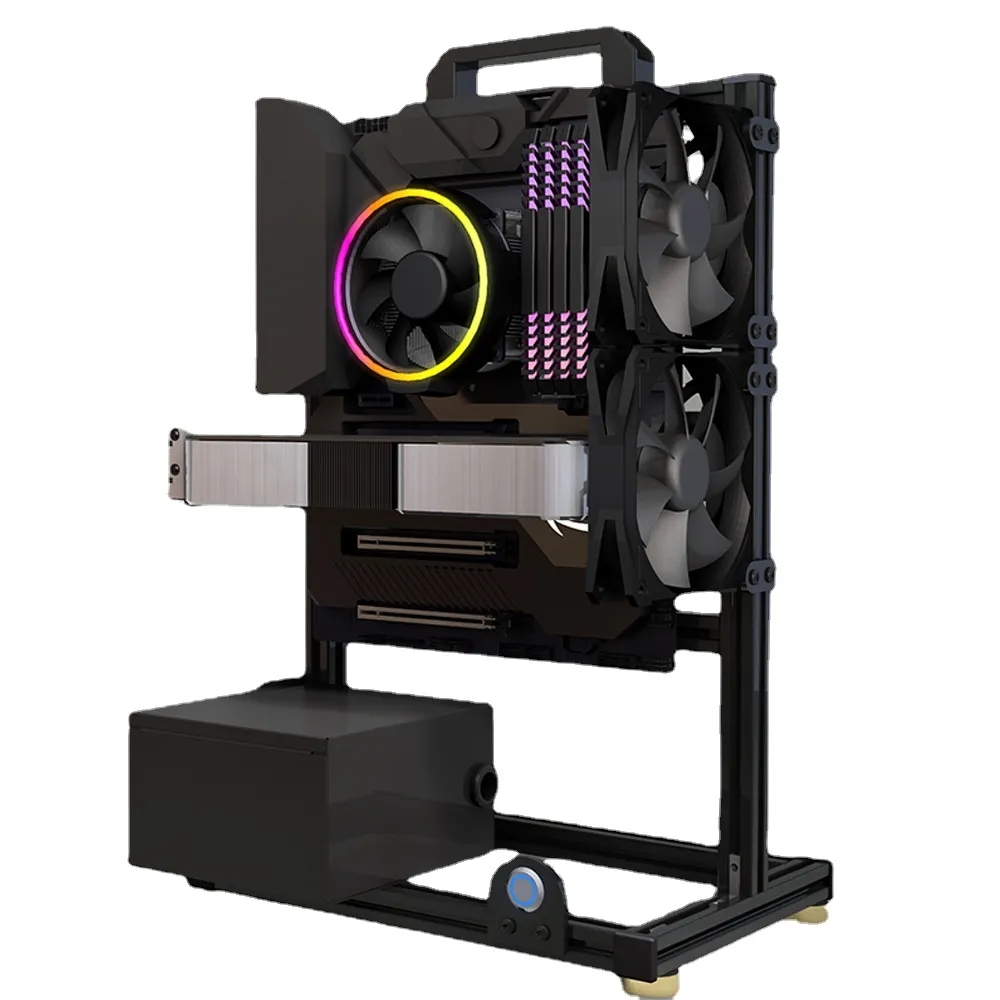 Mod atx aberto pc caso quadro  - Gaming Console Tower avaliação e preço