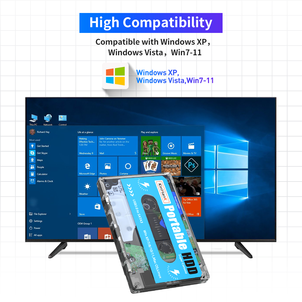 Kinhank 500g gaming hdd super  - Gaming Console Os avaliação e preço