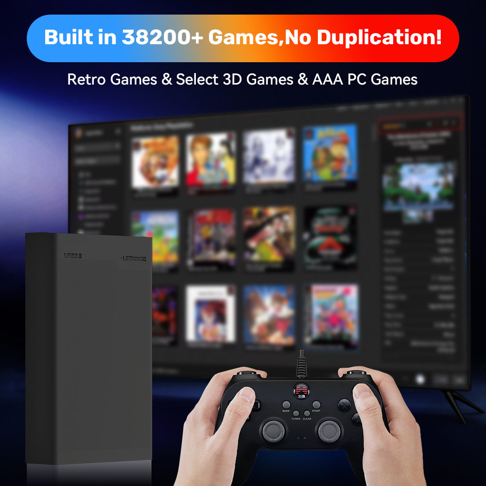 500GB Gaming HDD Retrobat & La - Gaming Console Os avaliação e preço