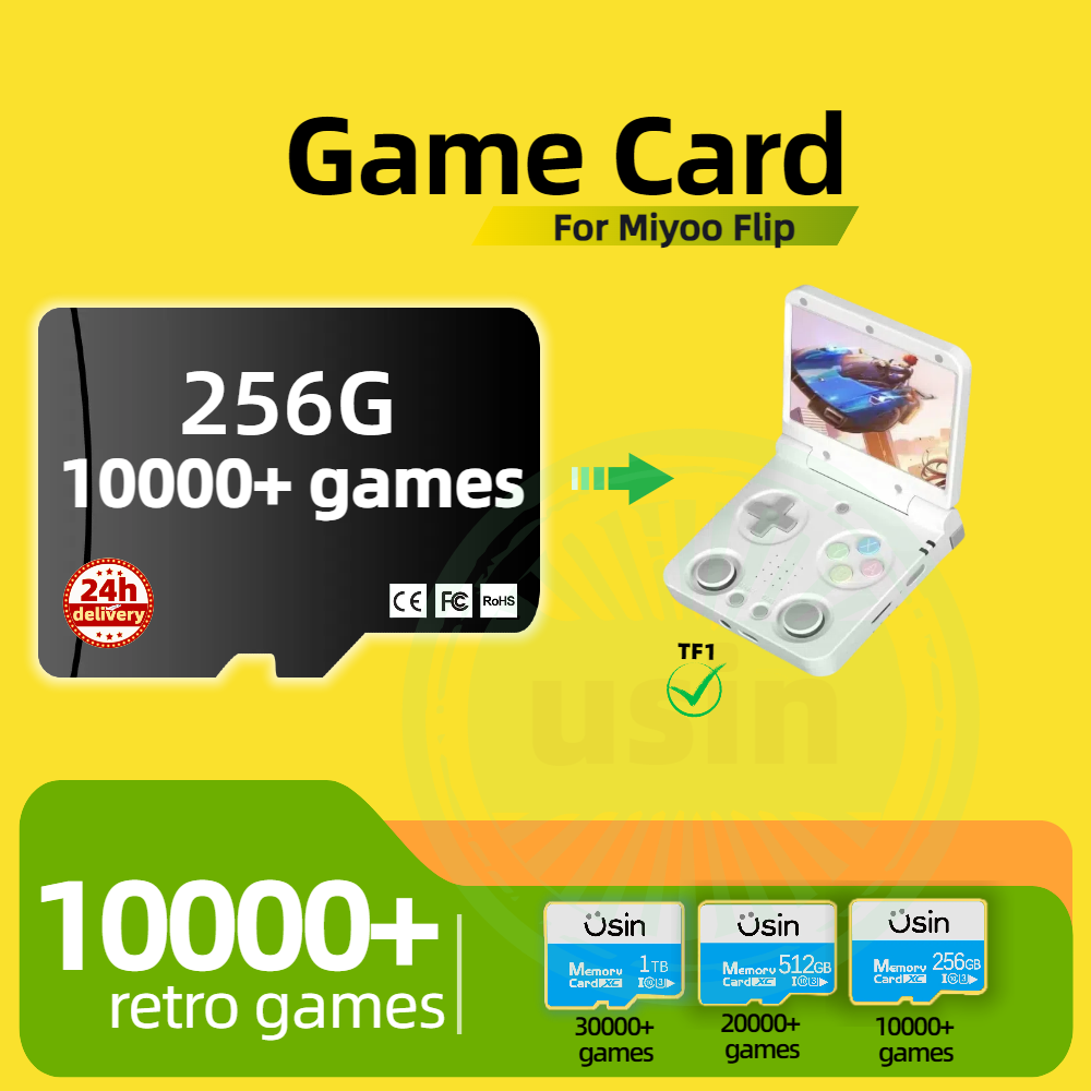 Cartão de jogo para miyoo flip - Gaming Console Handheld Retro avaliação e preço